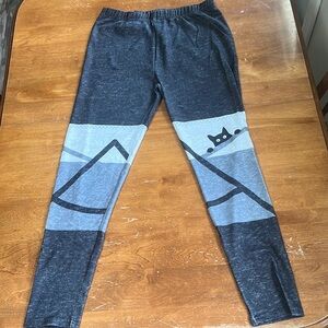 NWOT • Two -Toned Gray High Waist Leggings